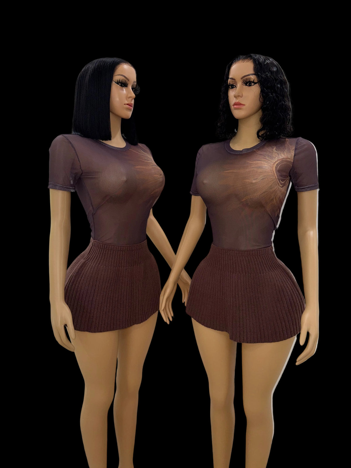 Cocoa mini skirt set