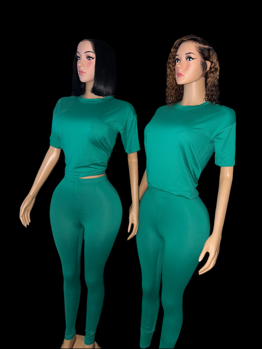 “Straight showa” leggings set