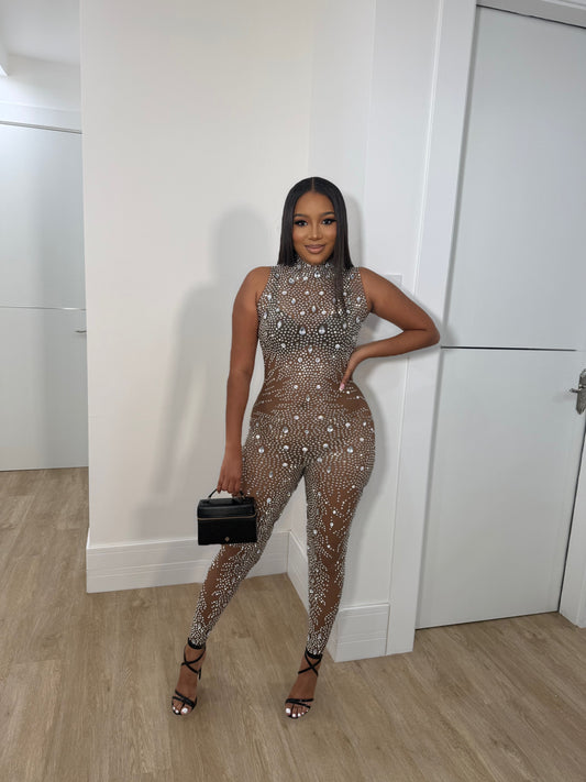 Diamond dial jumpsuit