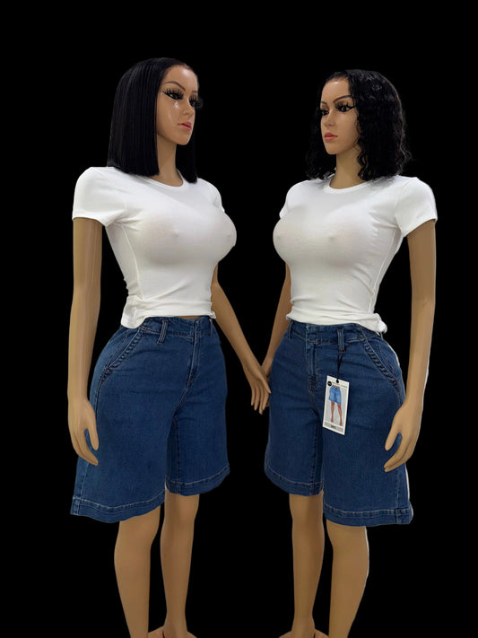 Jojo stretch denim jorts