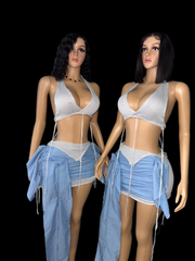 Knit skirt set