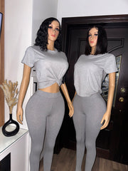 Grey leggings