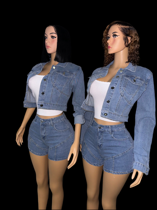 Jayda 2 piece denim set