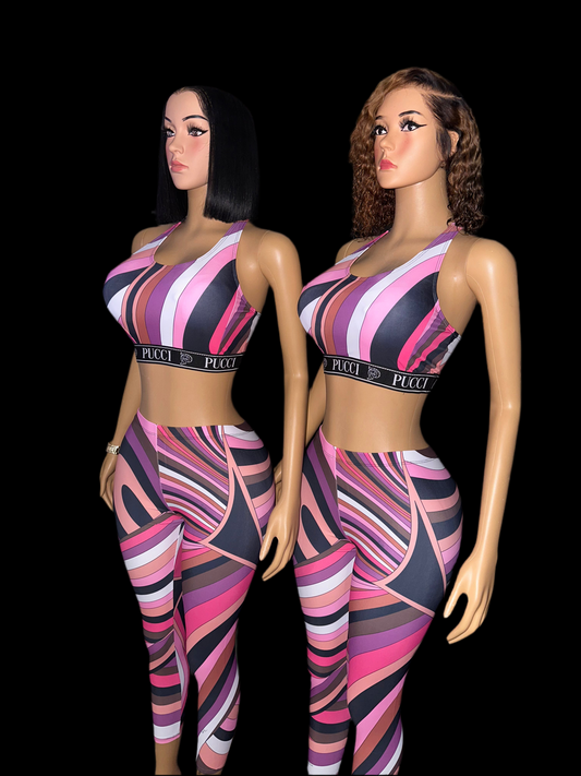 Pucci baddie leggings set