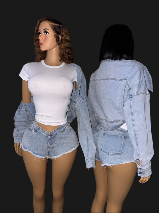2 piece denim set