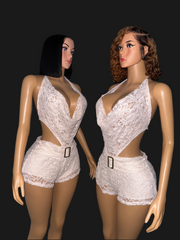 Kayla lace romper