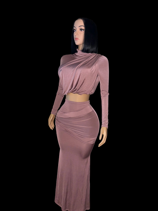 Blushing over him skirt set