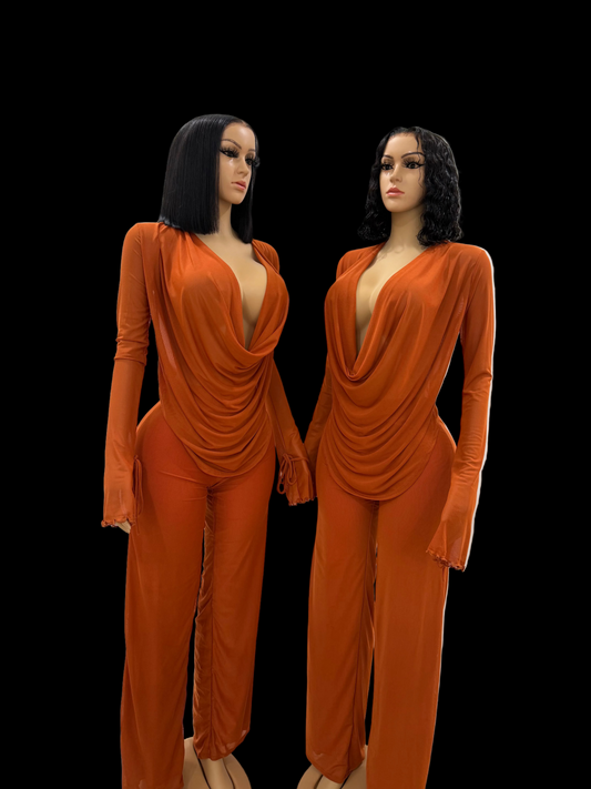 “The theme is brunch” pants set