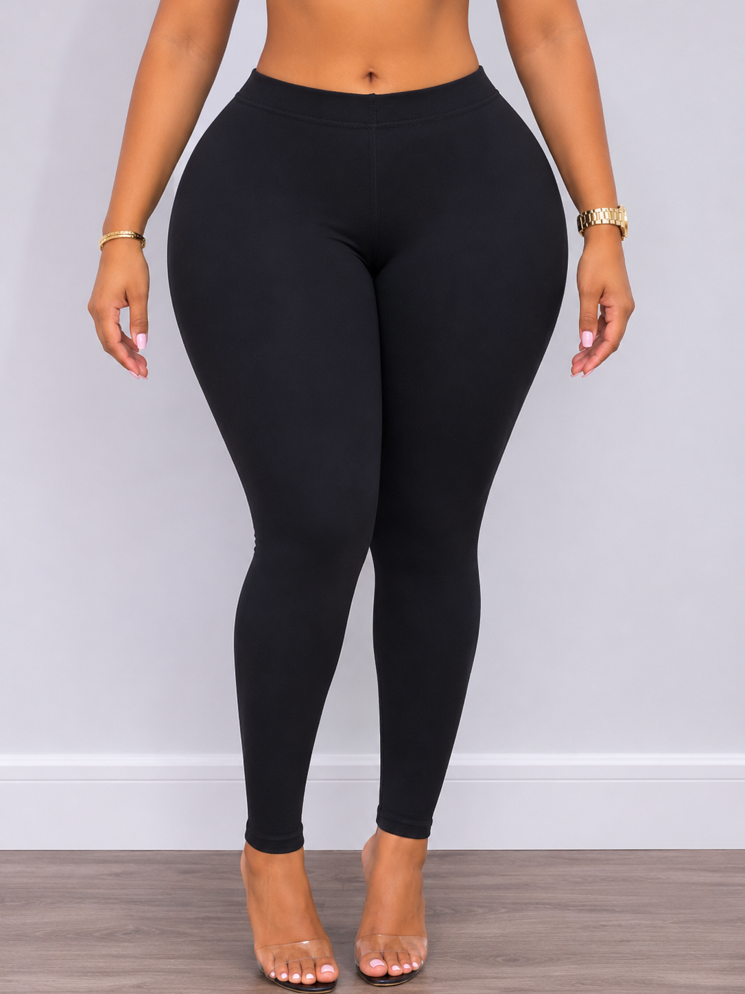 Microfiber body hugging leggings