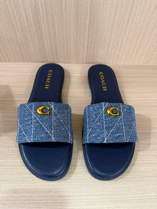 Coach denim sandals