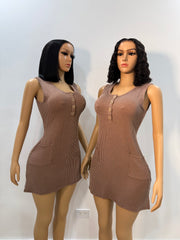 Kandy pocket dress (camel)