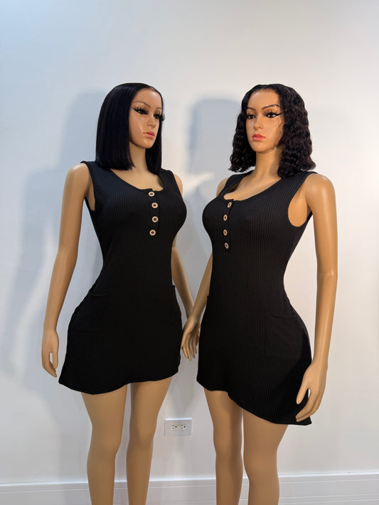 Kandy pocket dress (black)