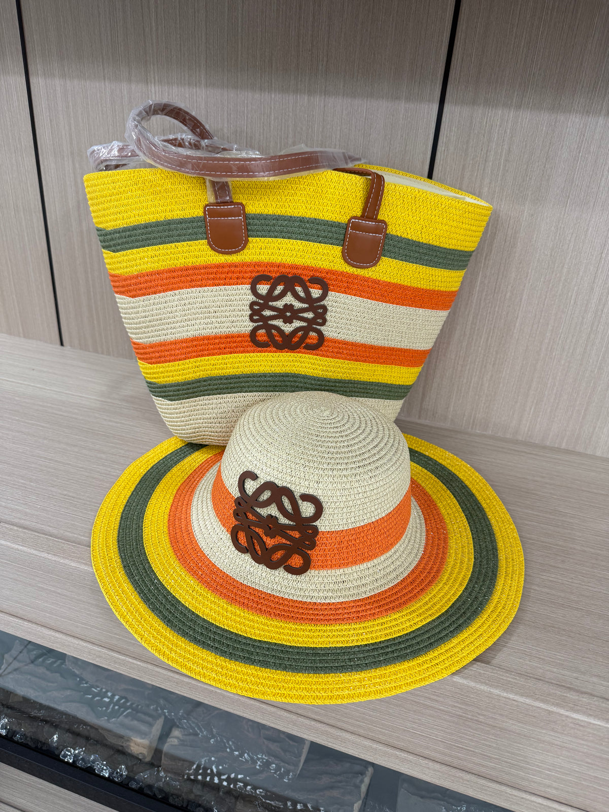 Loewe hat & bag set