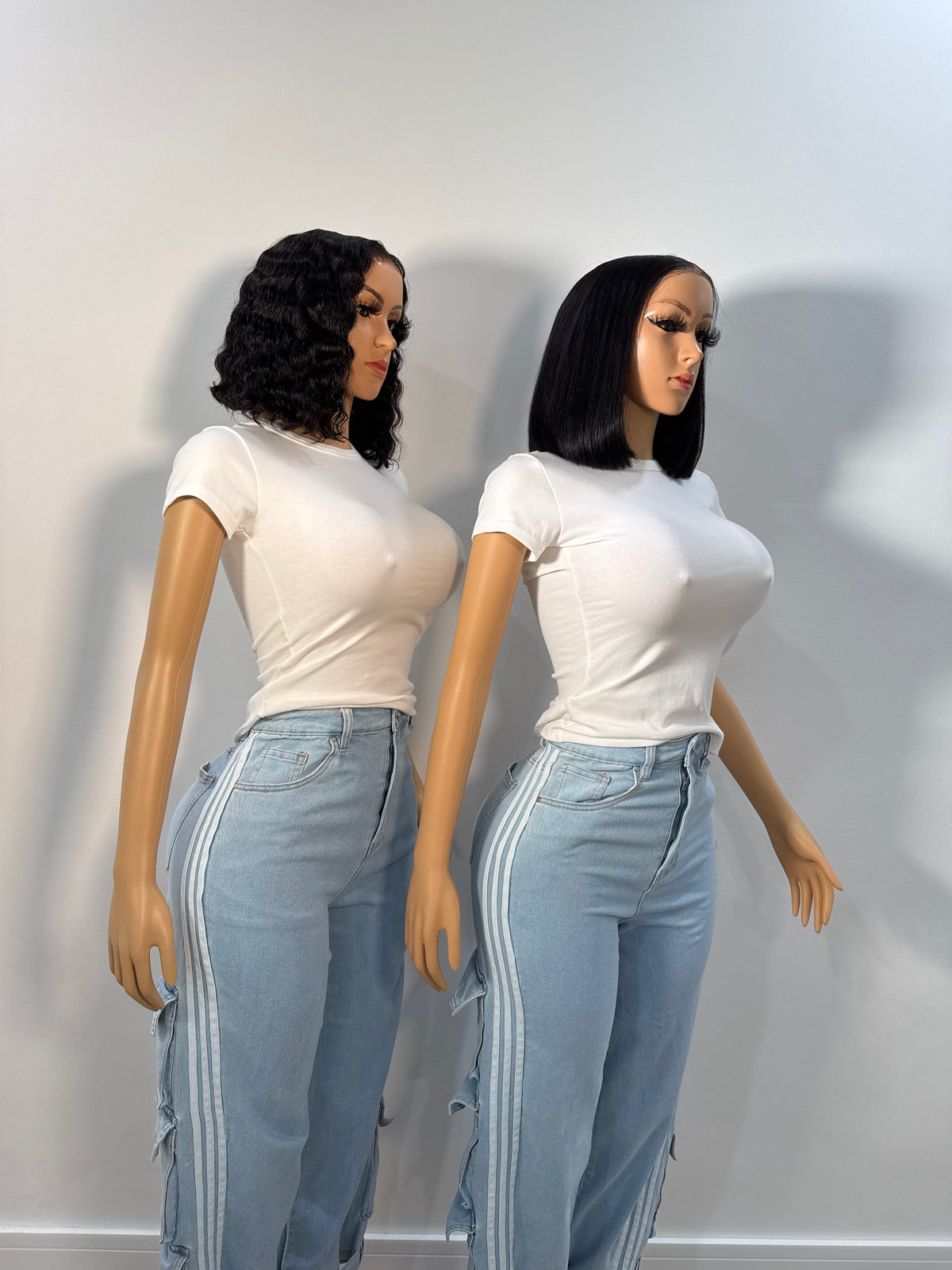 Stretch denim cargo