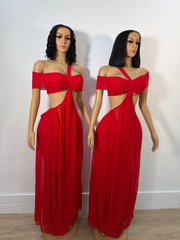 Thickianna sheer maxi dress