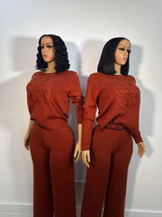 Loewe rust pants set