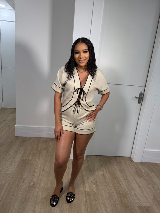Honey bae shorts set