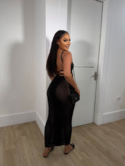 Causing headache mesh dress