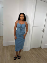 Heather denim dress