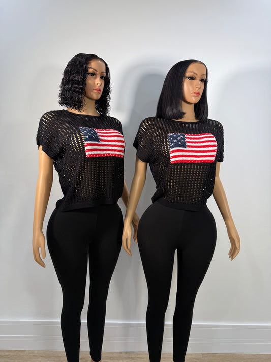 USA cotton leggings set