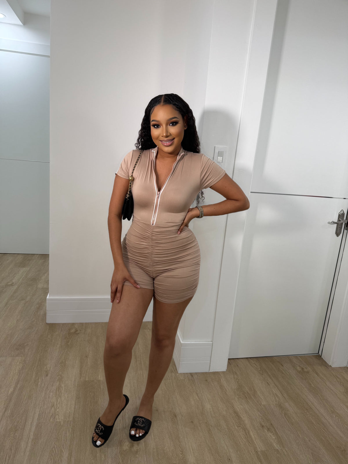 Tishie ruched romper