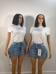 Stretch cargo skirt