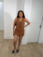 Georgina knit skirt set