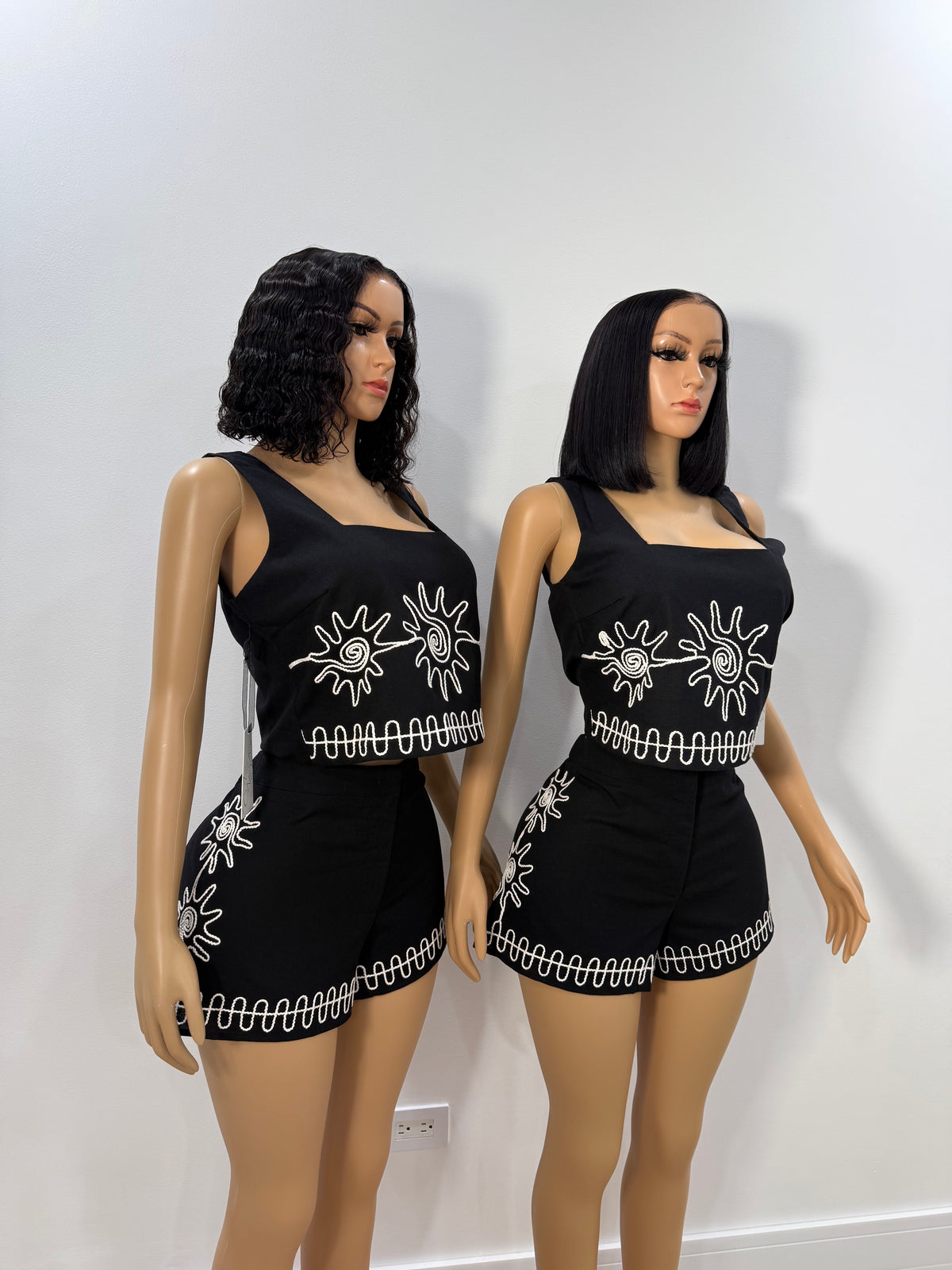 Luna stitch shorts set