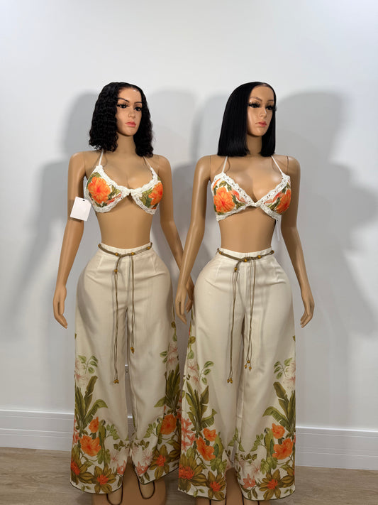 Tropical bliss pants set