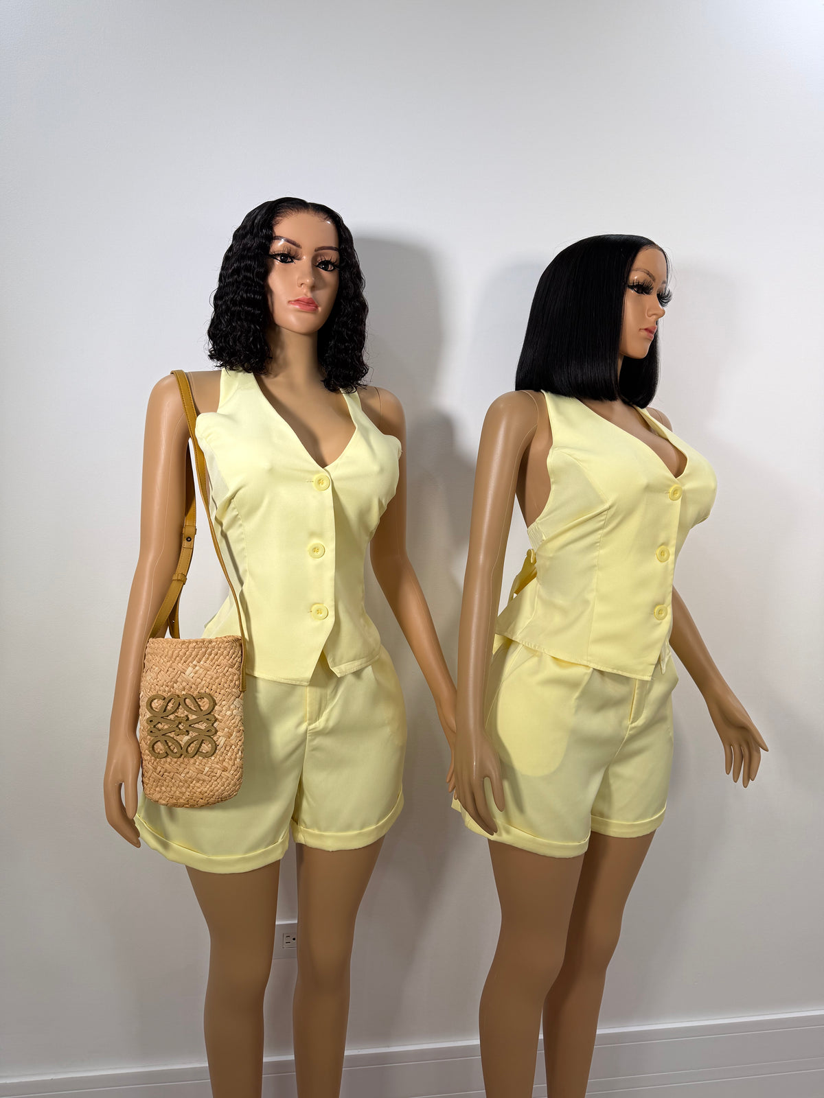 Butta yellow tailed shorts set