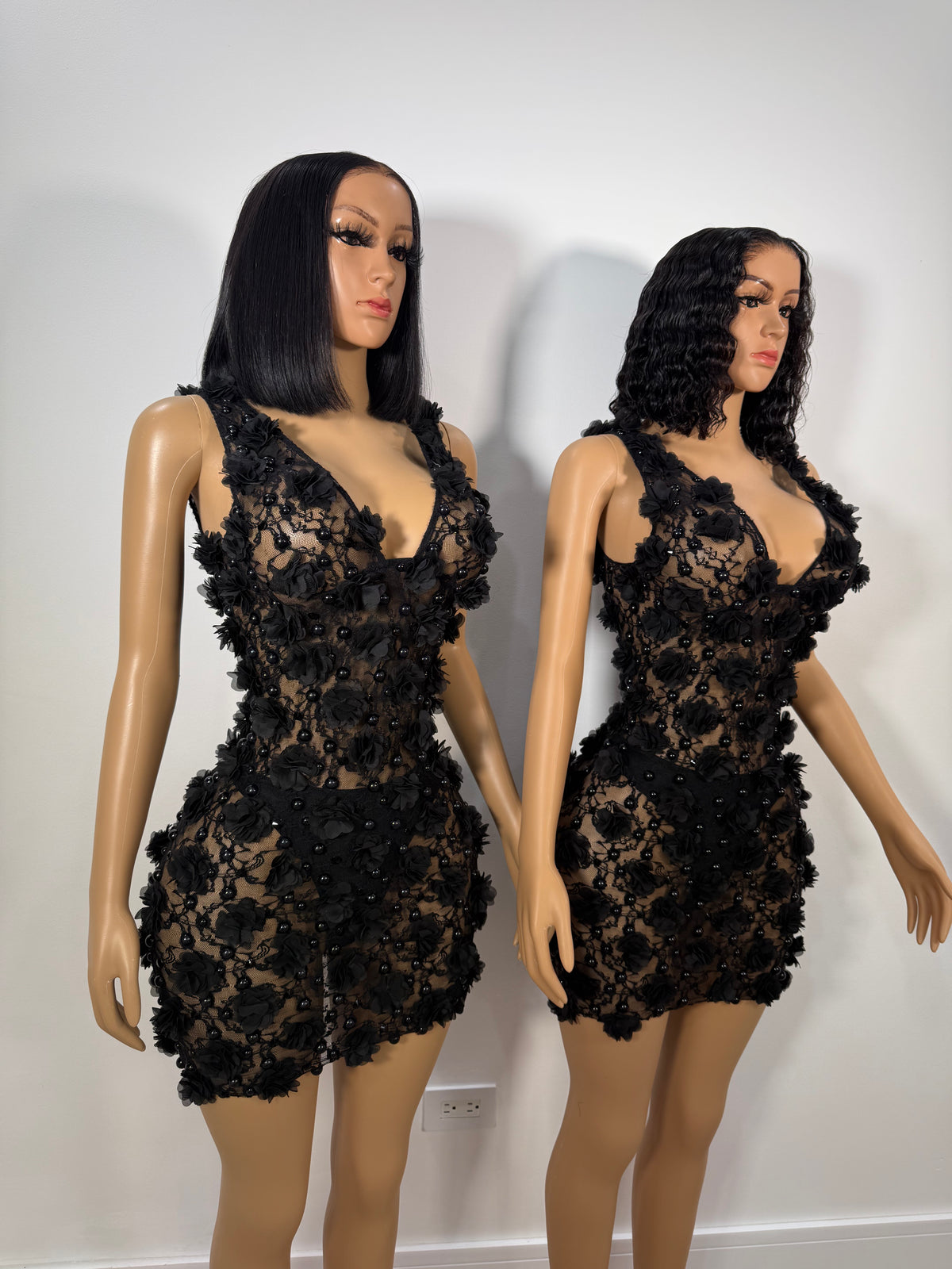 Petal luxe mini dress