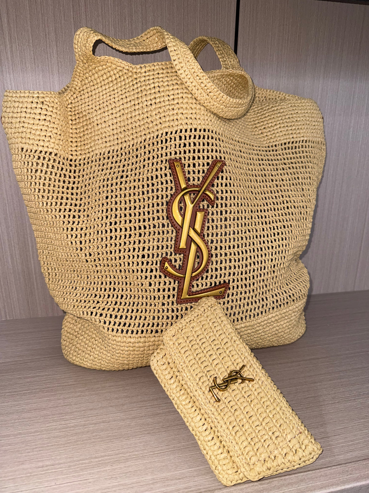 YSL bag & wallet set