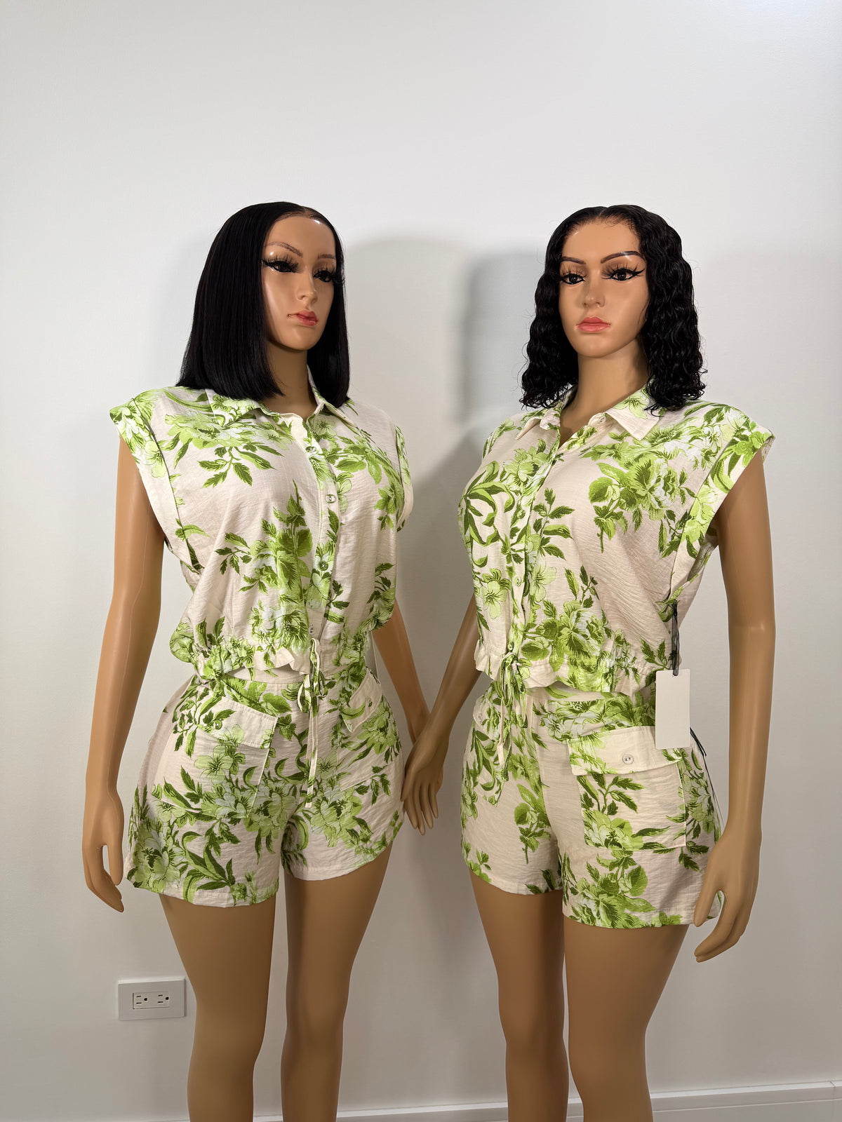 Field day printed shorts set