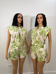 Field day printed shorts set