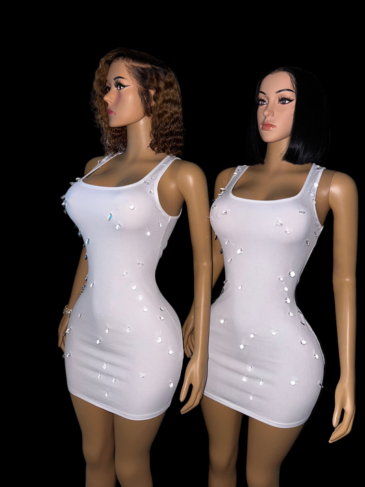 Crystal tank dress