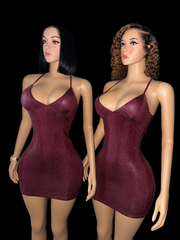 Sweet burgundy dress