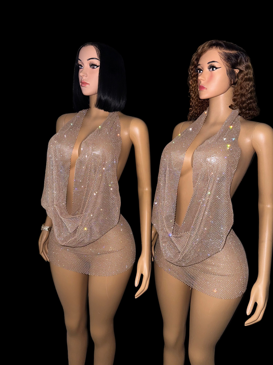 Miss Adair rhinestone dress