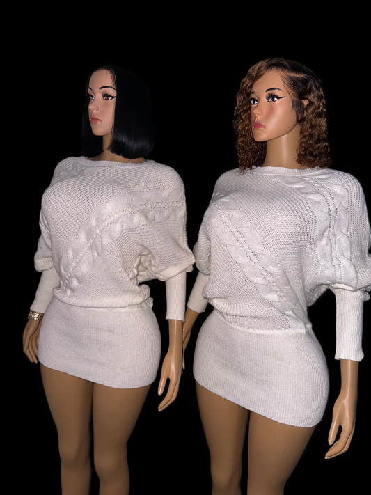 Winter nights sweater dress