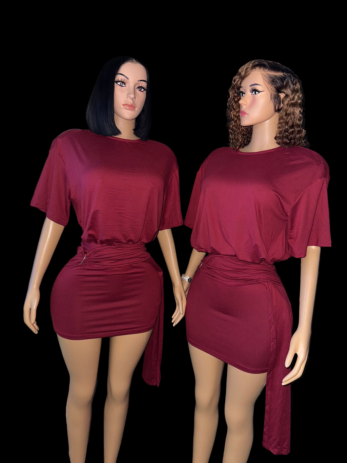 Keke burgundy dress