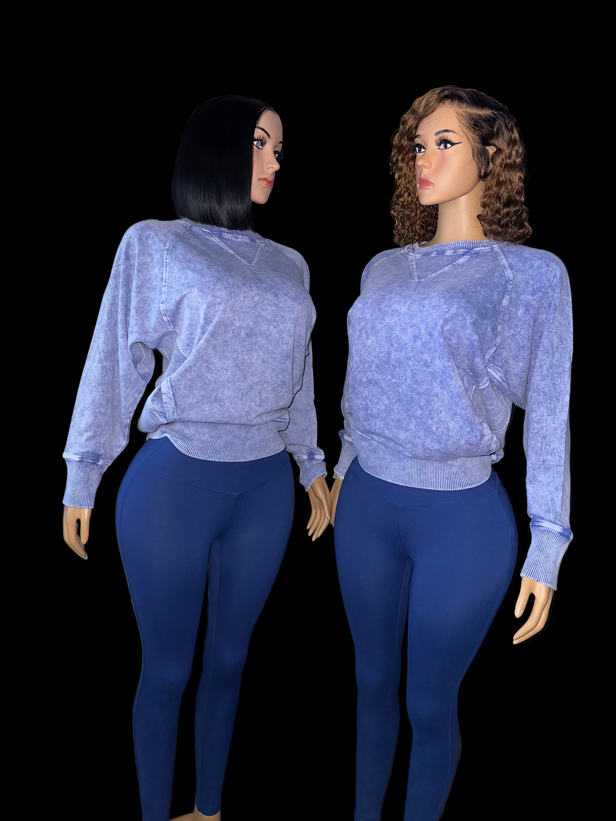 Navy blue sweater & leggins set