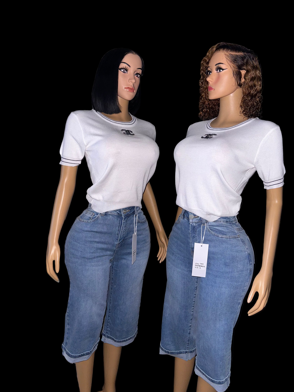 Tonian stretch denim jorts