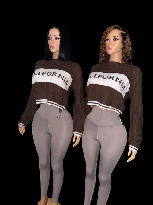 Calli chocolate sweater & leggins set